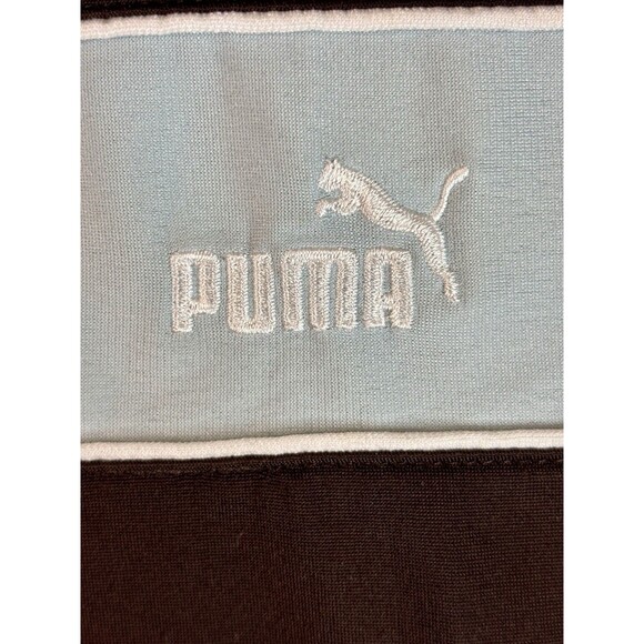 Puma Large Full Zip Track Jacket Brown Light Blue (see measurements In photos) - Picture 2 of 7